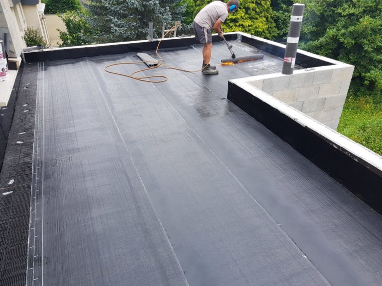Realisation dun toit terrasse en etancheite bitume 1 - Étanchéité - Rennes, Saint Malo